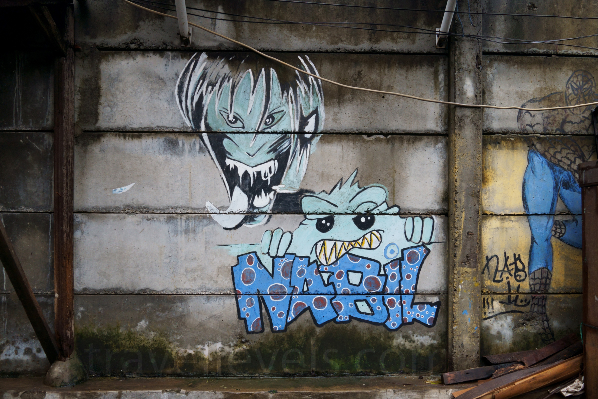 Джакарта, граффити