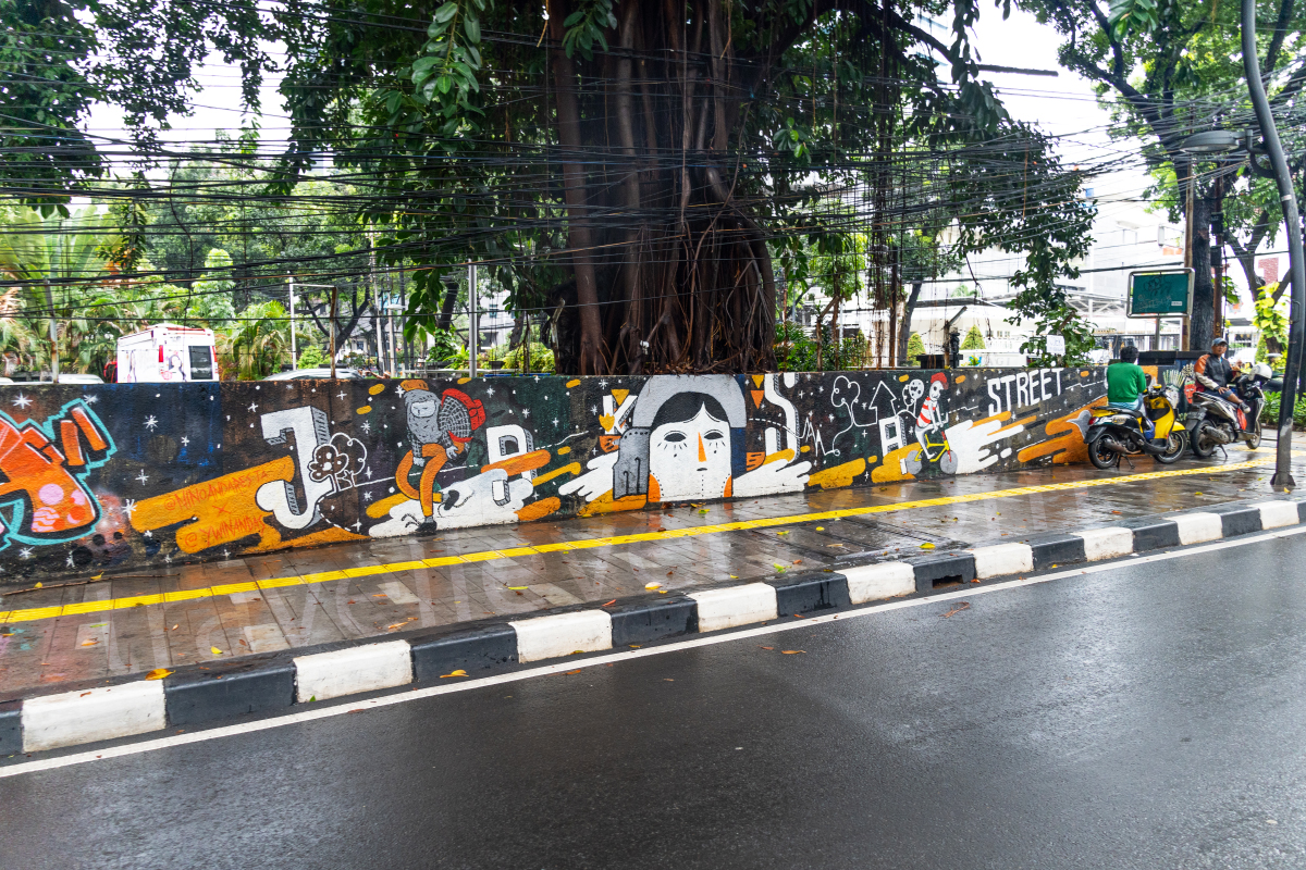 Джакарта, граффити