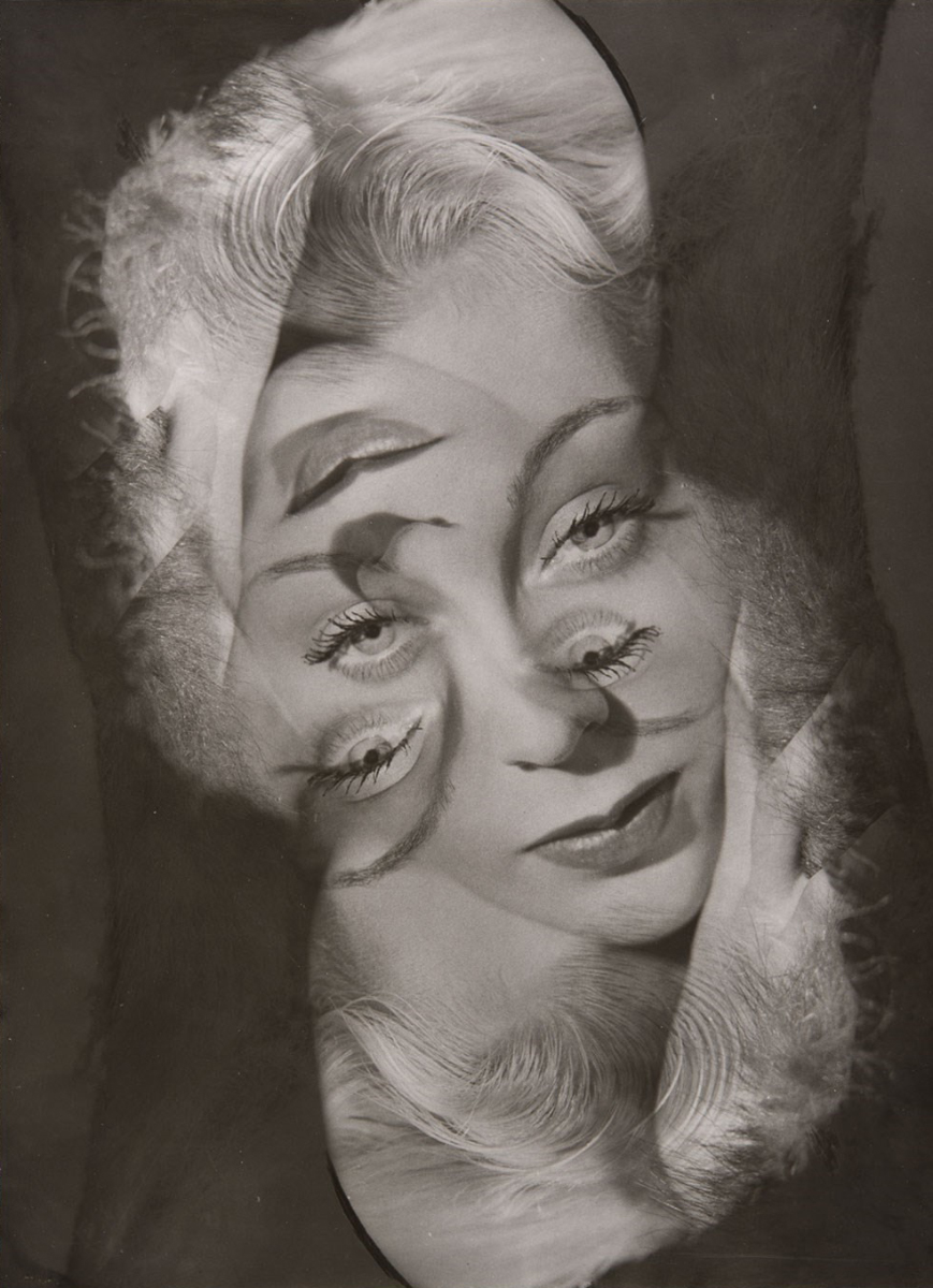 Филипп Халсман, экспериментальный портрет женщины